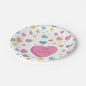 スウィートキャンディ2月パーティー ペーパープレート (アングル)