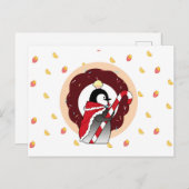 スウィートキングペンギン葉書 ポストカード (正面/裏面)