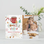 スウィートクッキー誕生日フォト招待状 招待状 (スタンド正面)