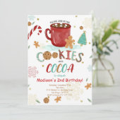 スウィートクッキー誕生日招待状 招待状 (スタンド正面)