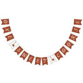 スウィートクッキー1つ！最初の誕生日パーティー バンティングフラッグ