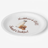 スウィートクッキー1つ!最初の誕生日パーティー ペーパープレート (アングル)