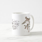 スウィートクリスマスウィズアイススケートで滑る コーヒーマグカップ (正面右)