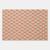 スウィートクリスマスクラフトラッピング紙シート ラッピングペーパーシート (正面)