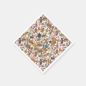 スウィートクリスマスジンジャーブレッドマンキャンディケインディライト スタンダードカクテルナプキン (角)