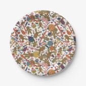 スウィートクリスマスジンジャーブレッドマンキャンディケインディライト ペーパープレート (正面)