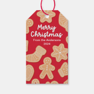 スウィートクリスマスジンジャーブレッドCookie ギフトタグ