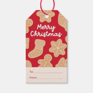 スウィートクリスマスジンジャーブレッドCookie ギフトタグ