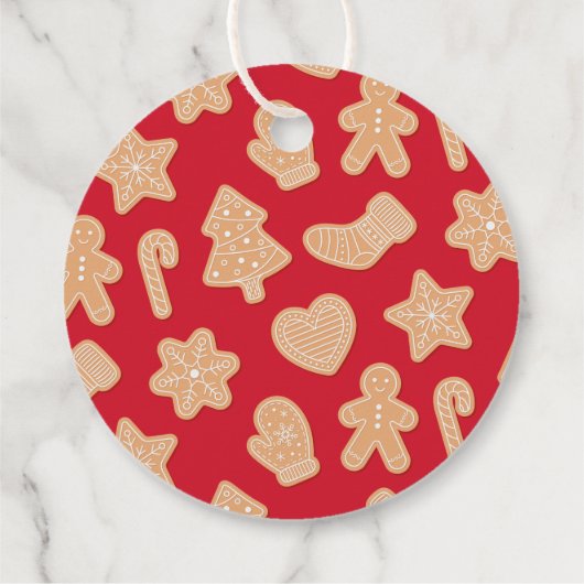 スウィートクリスマスジンジャーブレッドCookie フェイバータグ (裏面)