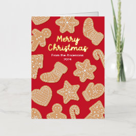 スウィートクリスマスジンジャーブレッドCookie 箔シーズンカード