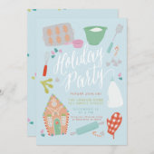 スウィートクリスマスホリデーベーキングトリート 招待状 (正面/裏面)