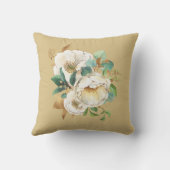 スウィートクリームバラ80誕生日 クッション (裏面)