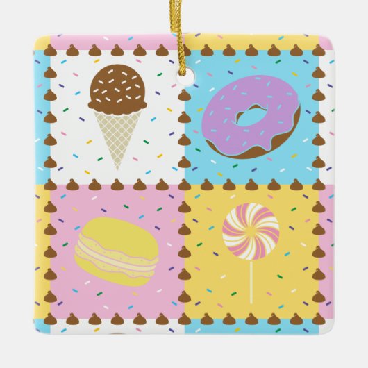 スウィートクレービングズオーナメント セラミックオーナメント (正面)