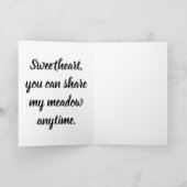 スウィートグリーティングカード、Doeホリデーカード シーズンカード (内部)