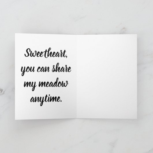 スウィートグリーティングカード、Doeホリデーカード シーズンカード (内部)