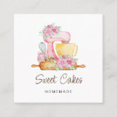 スウィートケーキベーカリー スクエア名刺 (正面)