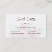 スウィートケーキベーカリー 名刺 (裏面)