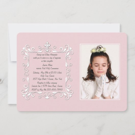 スウィートコーナーズ写真宗教招待状 招待状 (正面)