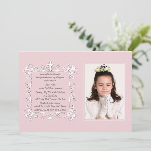 スウィートコーナーズ写真宗教招待状 招待状 (スタンド正面)