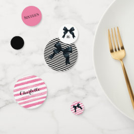 スウィートサザン誕生日ボウ紙吹雪 – 編集可能 コンフェッティ