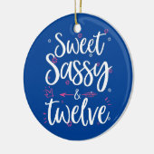 スウィートサッシー12歳12誕生日 セラミックオーナメント (左)