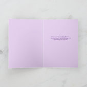 スウィートサッシー16誕生日フローラパープルインスピレーション カード (内部)