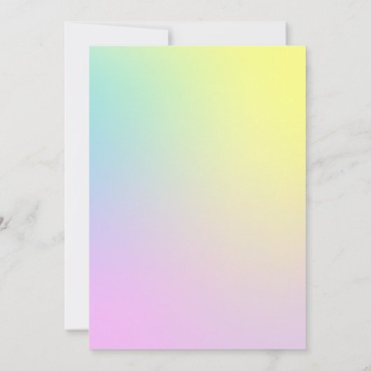 スウィートサッシー&セブンアイスクリーム&キャンディーガールバースデー 招待状 (裏面)