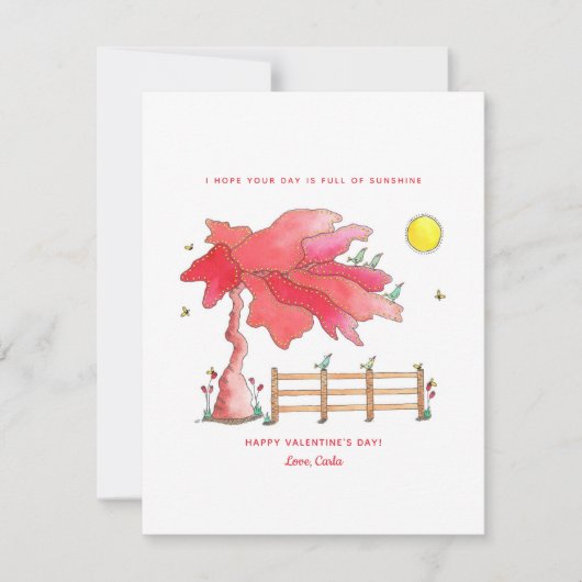 スウィートサニーバレンタインホリデーカード シーズンカード (正面)