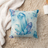 スウィートサファイアクリスタルデザインアクセント装飾用クッション クッション (ブランケット)