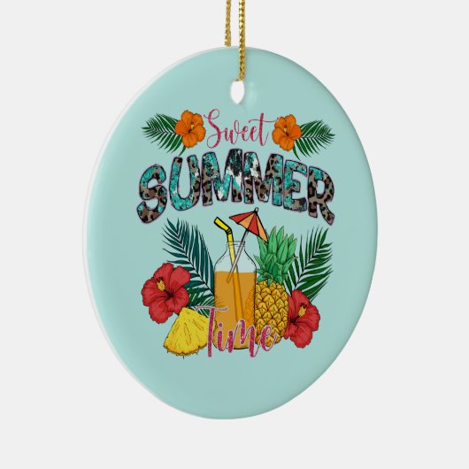 スウィートサマータイムビーチ |トロピカルアイランド セラミックオーナメント (右)