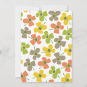 スウィートサマーデイジーシックおもしろいブライダルシャワーパーティー 招待状 (裏面)