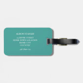 スウィートサマーバラガーランドパーソナライズされた ラゲッジタグ (裏面横)