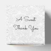 スウィートサンキューホワイトグレーモノグラム結婚ズ フェイバーボックス (上部)