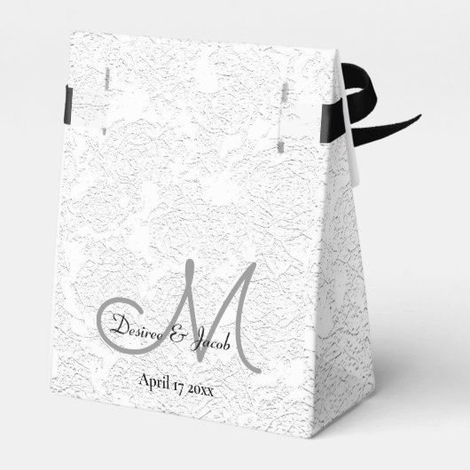 スウィートサンキューホワイトブラックグレー結婚ズモノグラム フェイバーボックス (裏面サイド)