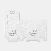 スウィートサンキューホワイトブラックグレー結婚ズモノグラム フェイバーボックス (折り畳みなし)