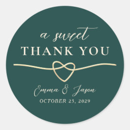 スウィートサンキュー結婚式の引き出物シール ラウンドシール