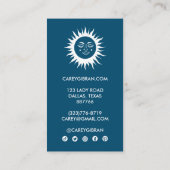 スウィートサンシャインシックエレガントラインスケッチカスタム ロイヤリティカード (裏面)