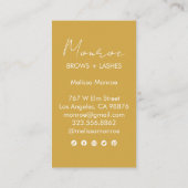 スウィートサンシャインボホゴールデンエレガントソーシャルアイコン 名刺 (裏面)