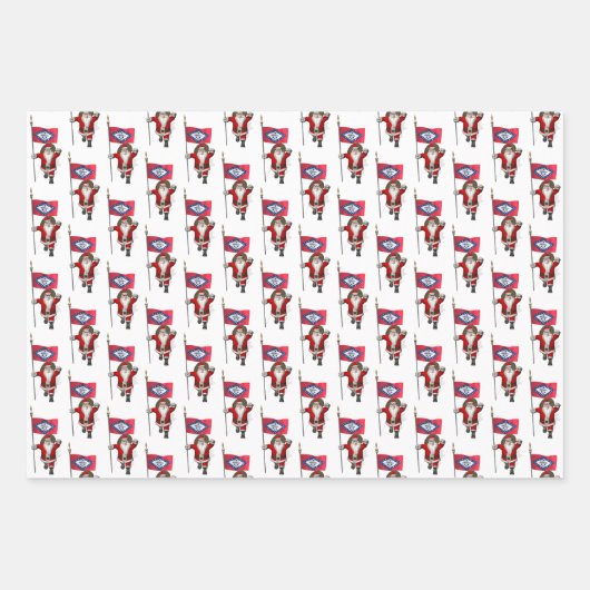 スウィートサンタクロースがアーカンソーを訪れる ラッピングペーパーシート (正面3)