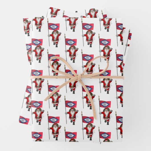 スウィートサンタクロースがアーカンソーを訪れる ラッピングペーパーシート (インサイチュ)