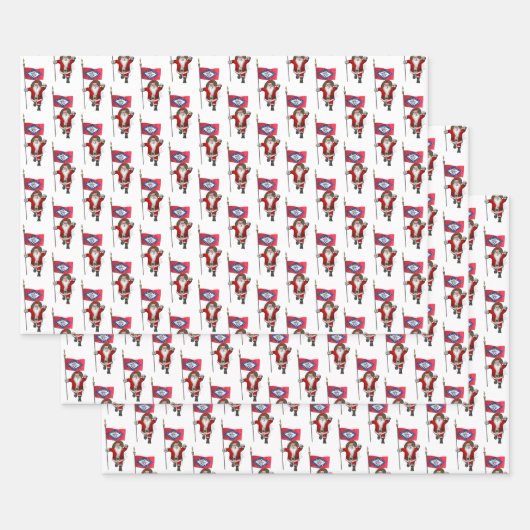 スウィートサンタクロースがアーカンソーを訪れる ラッピングペーパーシート (セット)