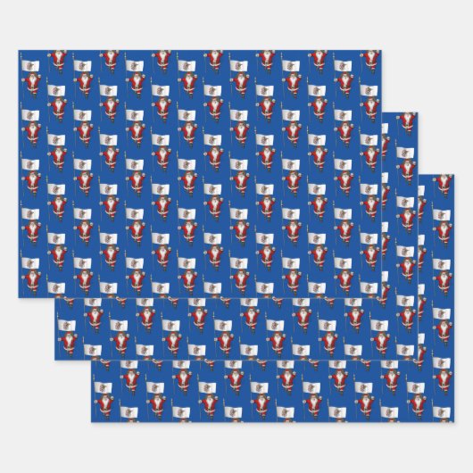 スウィートサンタクロースがイリノイを訪れる ラッピングペーパーシート (セット)