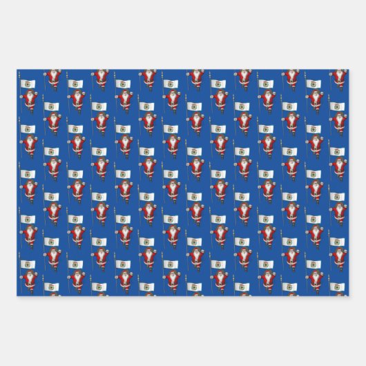 スウィートサンタクロースがウェストバージニアを訪れる ラッピングペーパーシート (正面3)