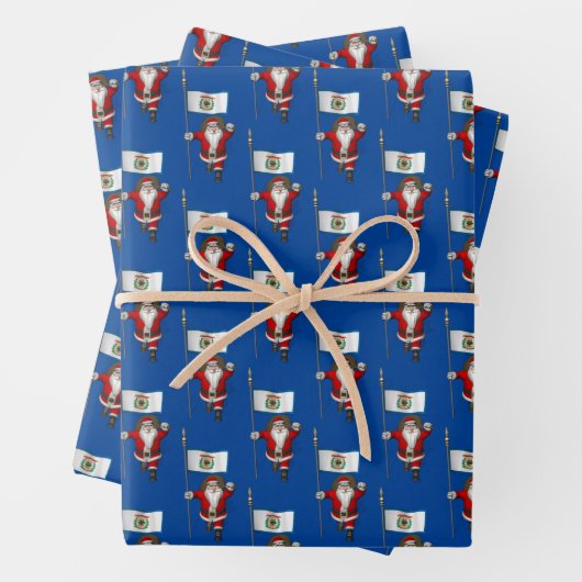 スウィートサンタクロースがウェストバージニアを訪れる ラッピングペーパーシート (インサイチュ)