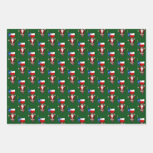 スウィートサンタクロースがテキサス州を訪れる ラッピングペーパーシート (正面3)