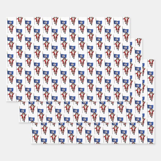 スウィートサンタクロースがバージニア州を訪れる ラッピングペーパーシート (セット)