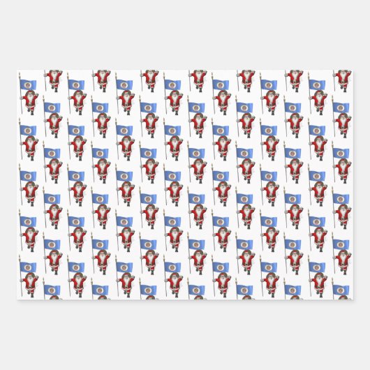 スウィートサンタクロースがミネソタを訪れる ラッピングペーパーシート (正面)