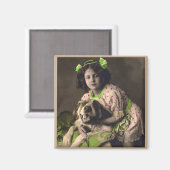 スウィートサンバーナードヴィンテージフォトマグネット マグネット (正面/裏面)