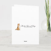 スウィートシェットランド・ シープドッグクリスマスカード シーズンカード (裏面)