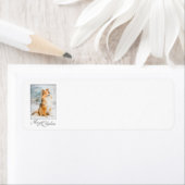 スウィートシェットランド・ シープドッグクリスマス差出人住所ラベル ラベル (インサイチュ)